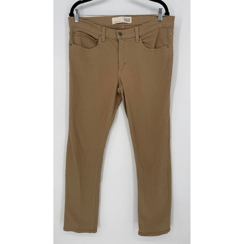 RUSTIC DIME SLIM FIT TAN JEANS SIZE 36